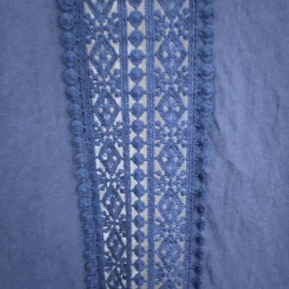 Steve Madden Navy Blue Boho Kimono Cardigan – Open Front, Tassel Hem, Size M/L - Picture 2 of 6